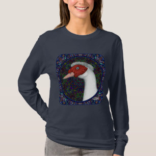 Muscovy Duck Head White T-Shirt