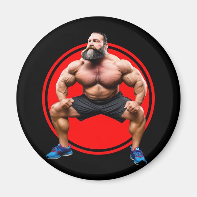 Muscular Bearded Magnet (Front)