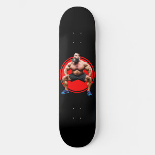 Muscular Bearded Skateboard