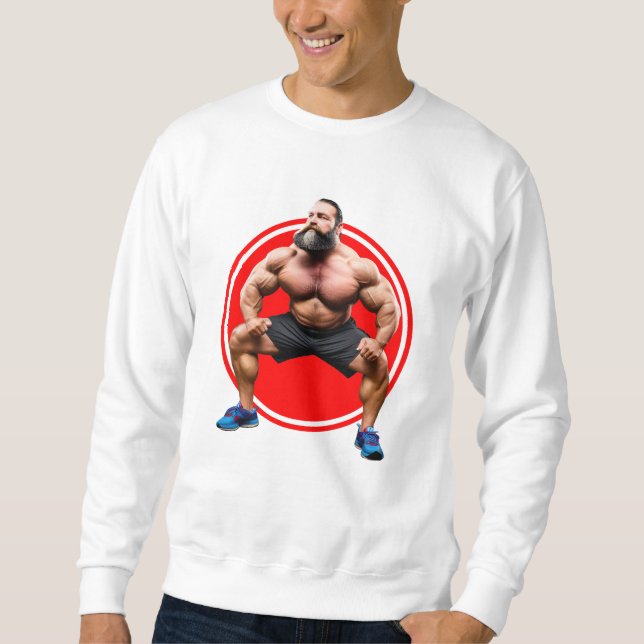 Muscular Bearded Sweatshirt (Front)