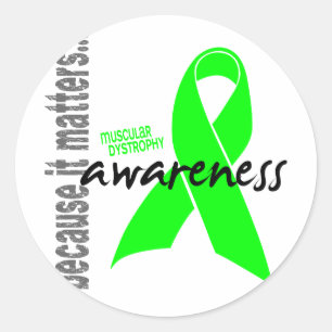 Muscular Dystrophy Awareness Classic Round Sticker