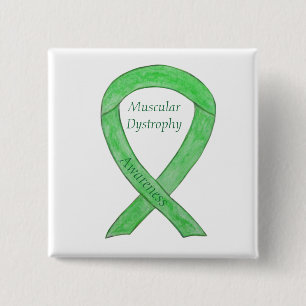 Muscular Dystrophy Awareness Lime Ribbon Pin