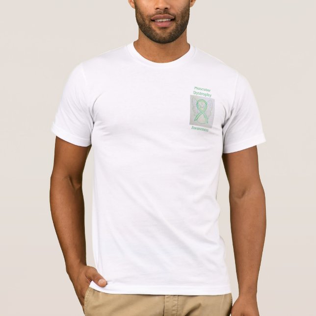 Muscular Dystrophy Awareness Ribbon Angel Tee (Front)