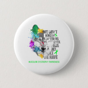 Muscular Dystrophy Awareness Ribbon Support Gifts 6 Cm Round Badge