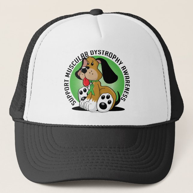 Muscular Dystrophy Dog Trucker Hat (Front)