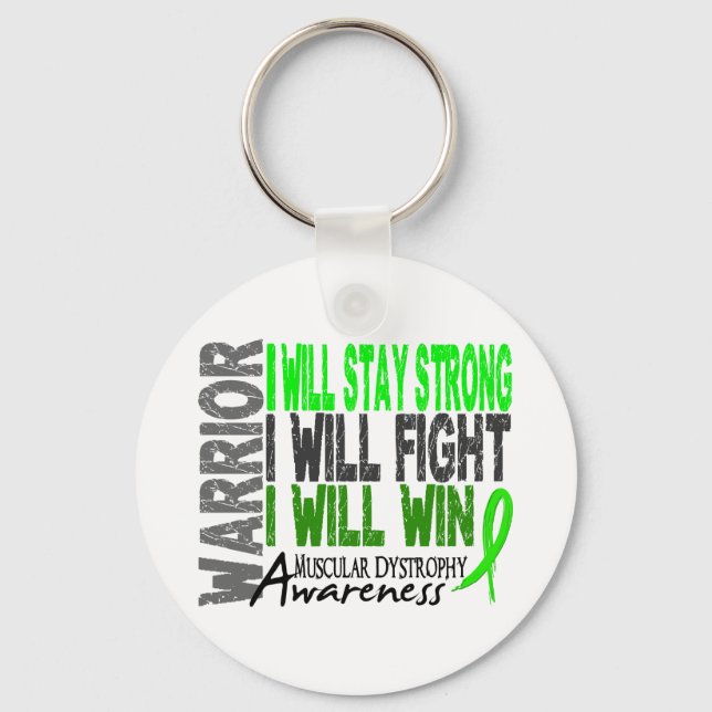 Muscular Dystrophy Warrior Key Ring (Front)