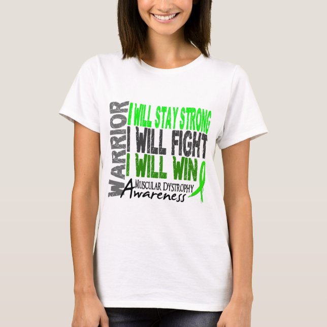 Muscular Dystrophy Warrior T-Shirt (Front)