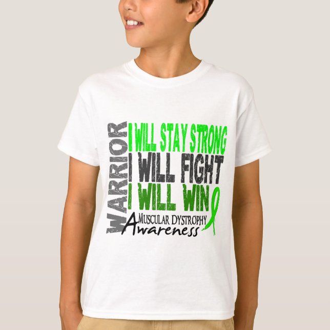 Muscular Dystrophy Warrior T-Shirt (Front)