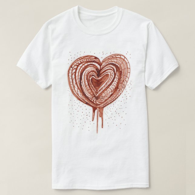 Muscular Pump (heart) drawing T-Shirt (Design Front)