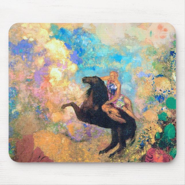 Muse on Pegasus, Redon Mouse Pad (Front)