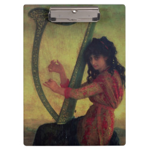 Muse Playing the Harp Clipboard