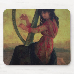 Muse Playing the Harp Mouse Pad