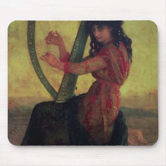 Muse Playing the Harp Mouse Pad (Front)