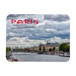 Musée d'Orsay and Seine river - Paris, France Magnet