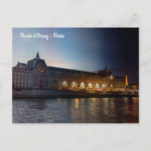 Musee d'Orsay Day to Night Transition - Paris Postcard
