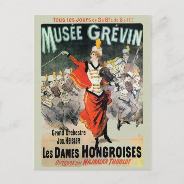 Musee Grevin Reissue Vintage Postcard (Front)