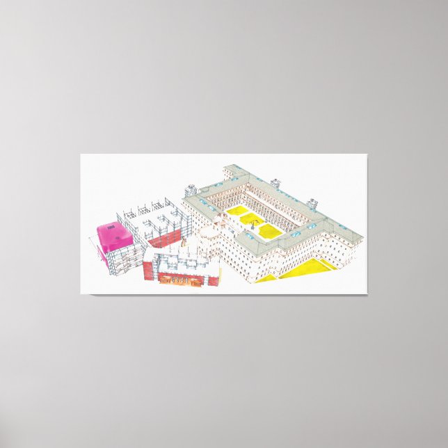 Museo Nacional Centro de Arte Reina Sofia. Canvas Print (Front)