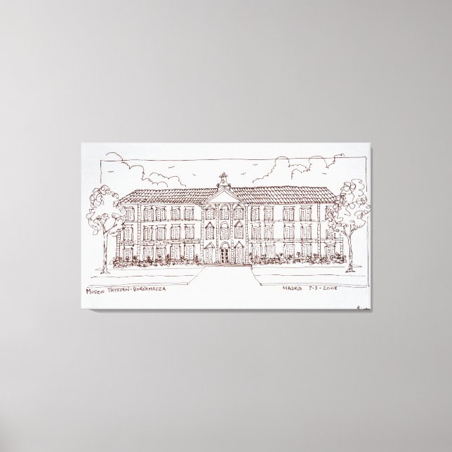 Museo Thyssen-Bornemisza | Madrid, Spain Canvas Print (Front)