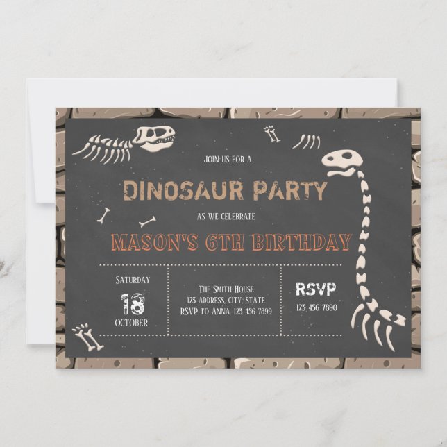 Museum birthday invitation (Front)