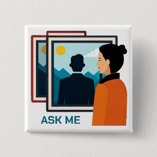 Museum Docent Ask Me Button