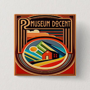 Museum Docent Button