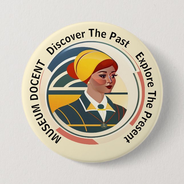 Museum Docent Button (Front)