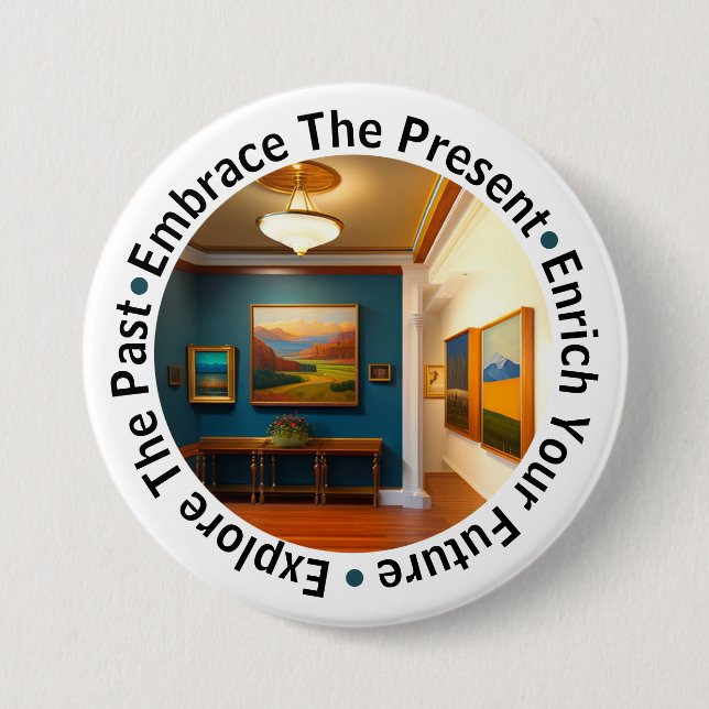 Museum Docent Button (Front)