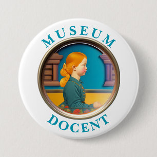 Museum Docent Button