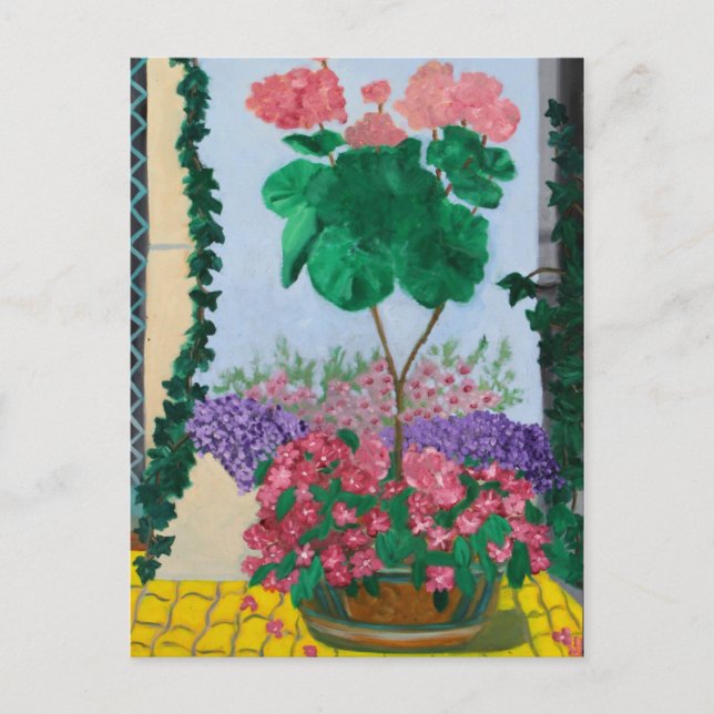 MUSEUM ISLAND BERLIN FLOWERS POSTCARD (Front)