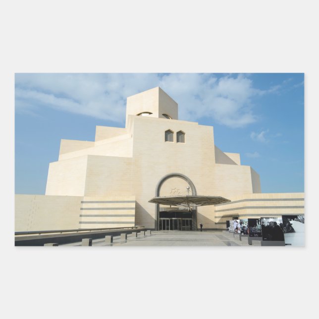 Museum of Islamic Arts, Qatar rectangular sticker (Front)