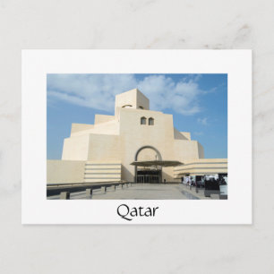 Museum of Islamic Arts, Qatar white postcard