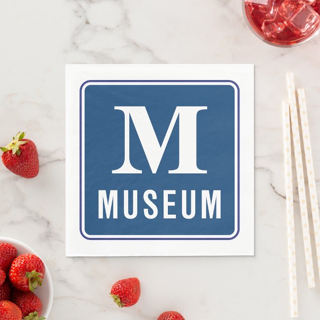 Museum Sign Paper Napkins (Creator Uploaded)