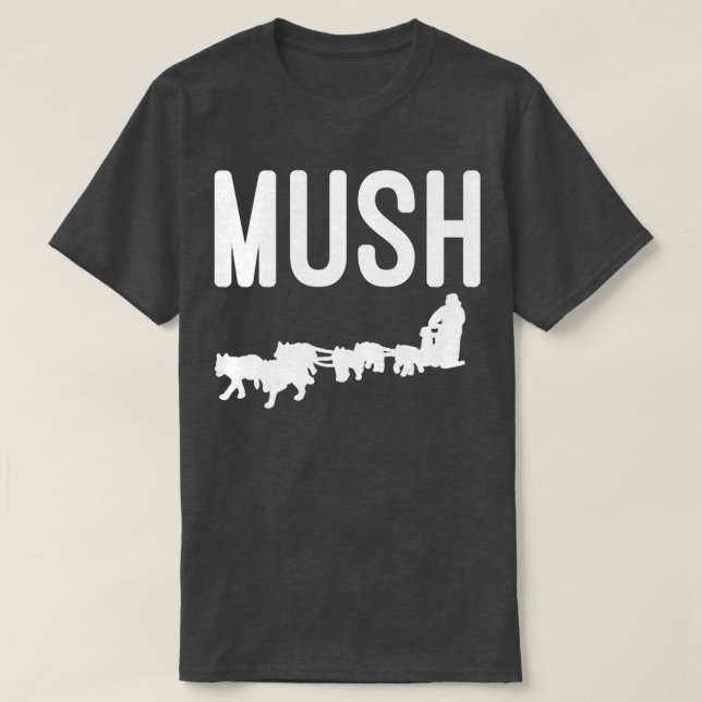 Mush with Dog Sled Team for Dog Mushers Pullover  (Design Front)