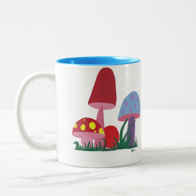 Mushies Two-Tone Coffee Mug (Left)