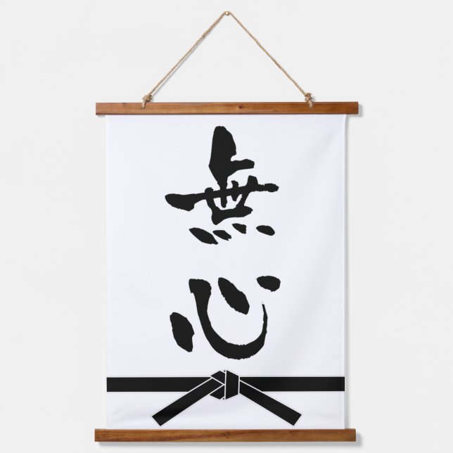 Mushin, Japnese Calligraphy Hanging Tapestry (Front)