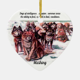 "Mushing" Ceramic Tree Decoration