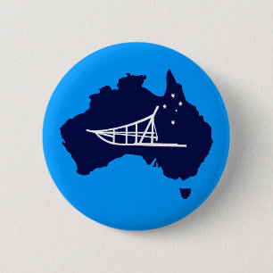 Mushing Down Under 6 Cm Round Badge