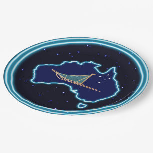 Mushing Down Under Paper Plate