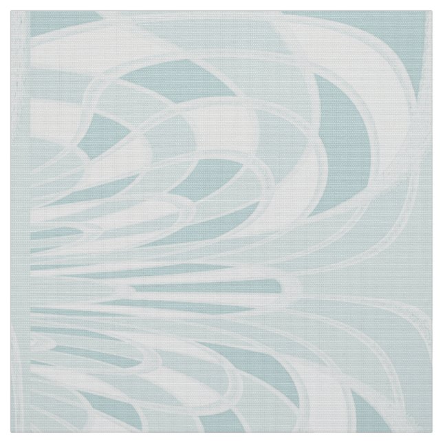 Mushroom, Abstract - Aqua - Fabric (Swatch)