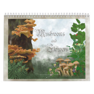 Mushroom and Flowers Calendar
