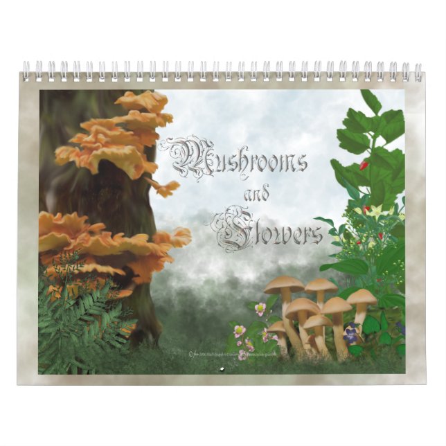 Mushroom and Flowers Calendar (Cover)