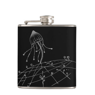 Mushroom and Mycelium Hip Flask