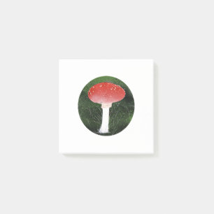 Mushroom and Spongy Moss Post-it Notes