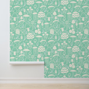 Mushroom Aqua Wallpaper
