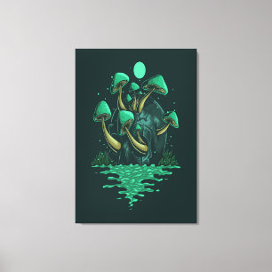 Mushroom Art Canvas Print