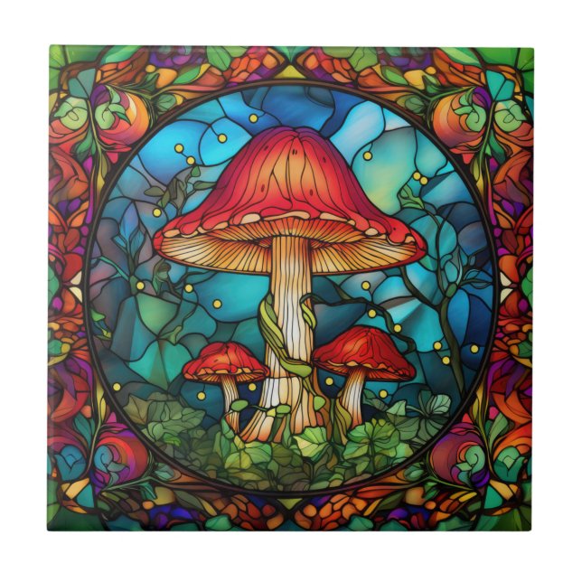 Mushroom Art Tile (Front)