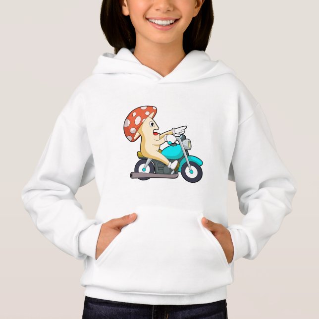 Mushroom as Biker with Motorcycle (Front)