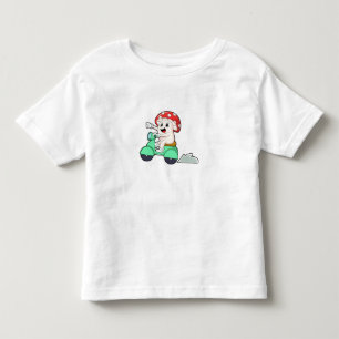 Mushroom as Biker with Scooter.PNG Toddler T-Shirt
