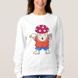 Mushroom as Farmer with Axe Sweatshirt
