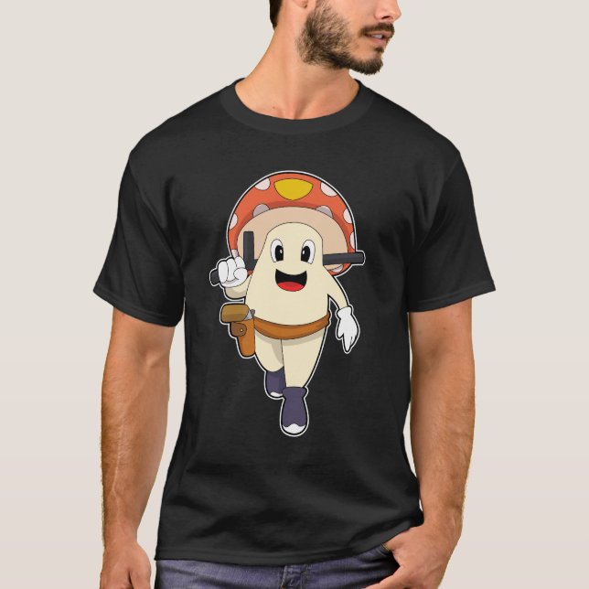 Mushroom as Police officer at Police T-Shirt (Front)